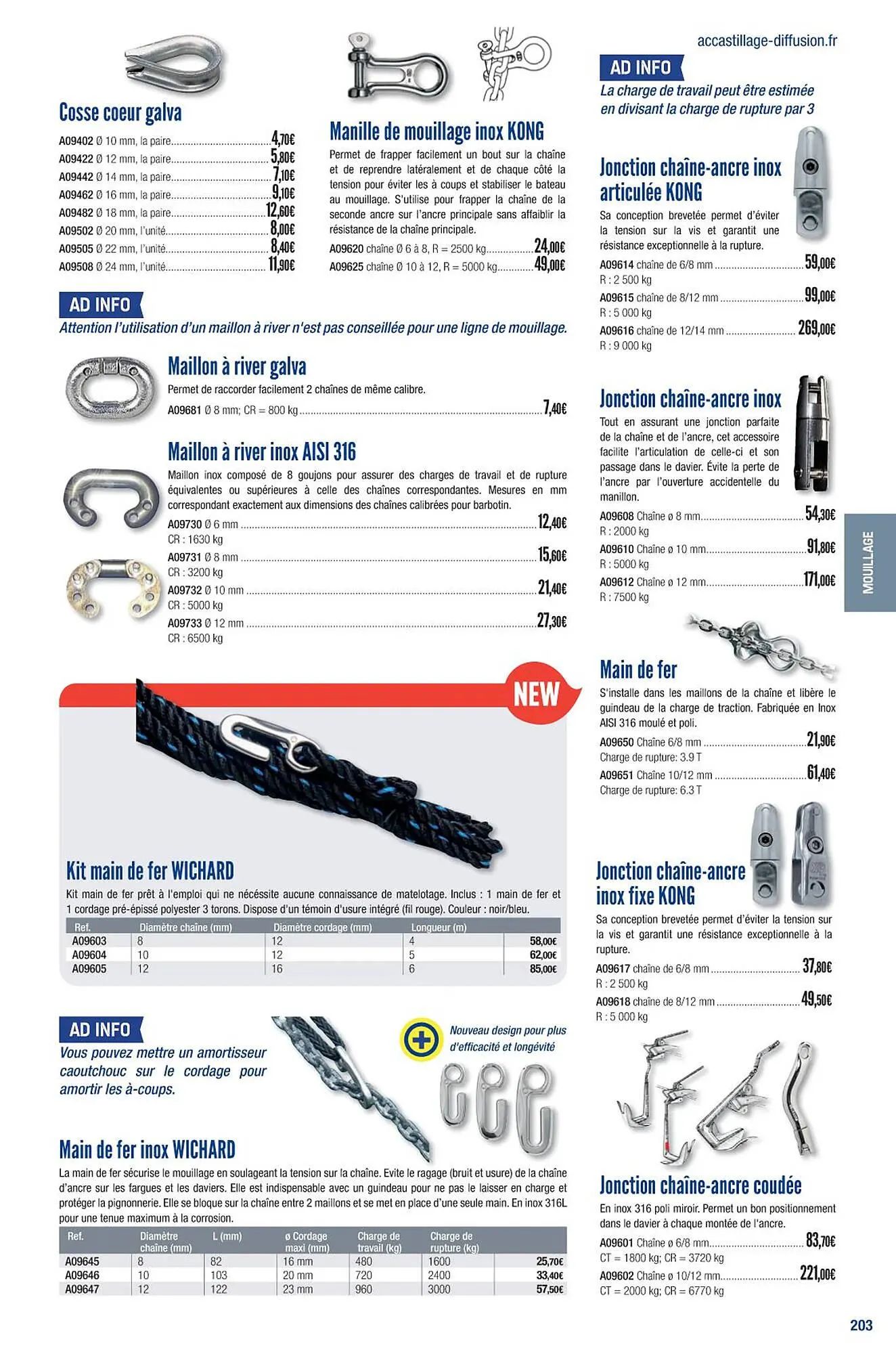 Catalogue Accastillage Diffusion du 1 mars au 31 décembre 2023 - Catalogue page 205
