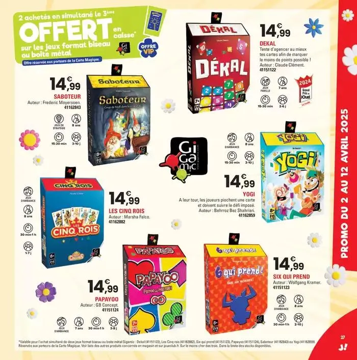 PRINTEMPS 2025 du 2 avril au 28 juin 2025 - Catalogue page 27