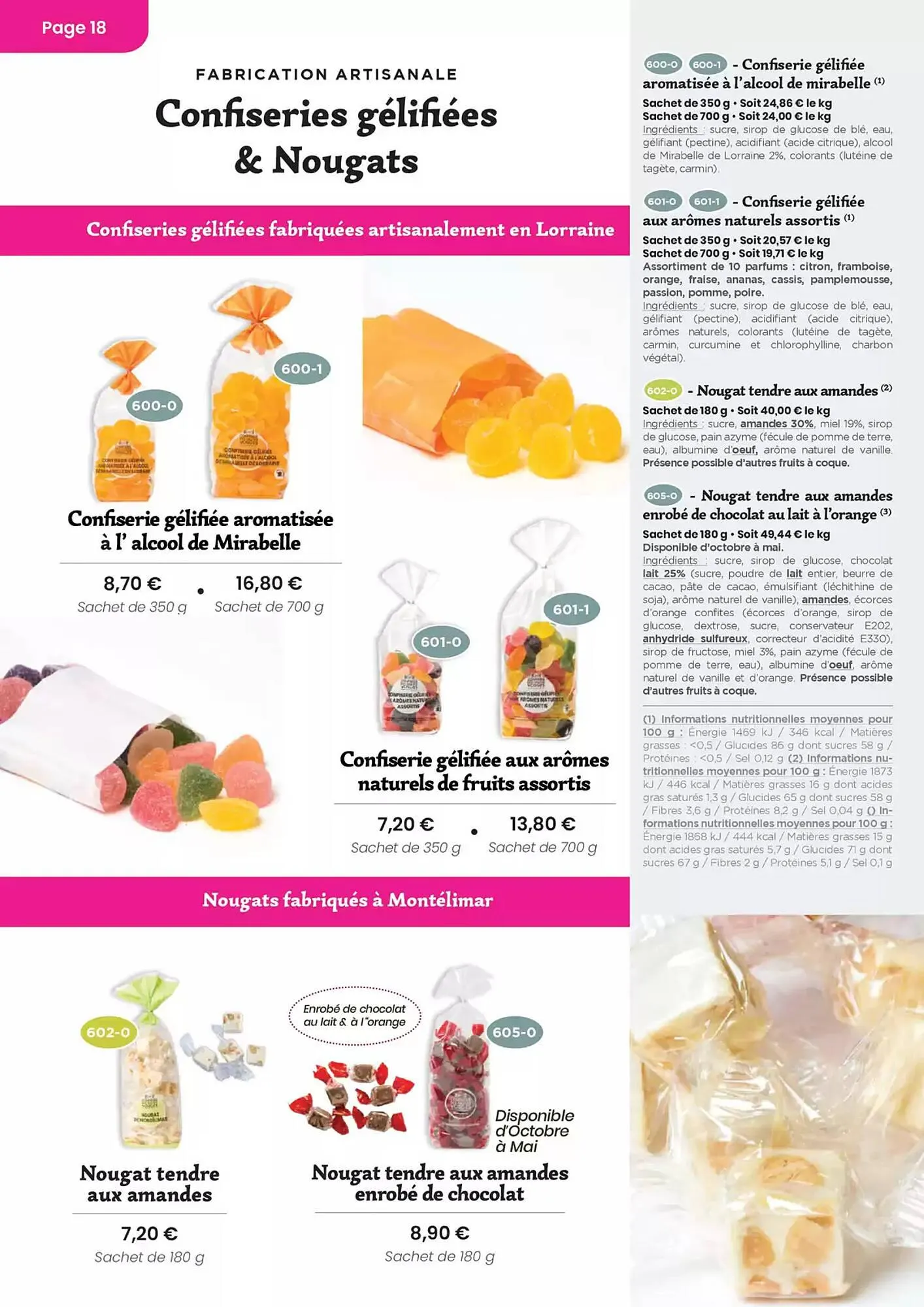Catalogue Confiserie des Hautes Vosges du 20 mai au 31 décembre 2025 - Catalogue page 18