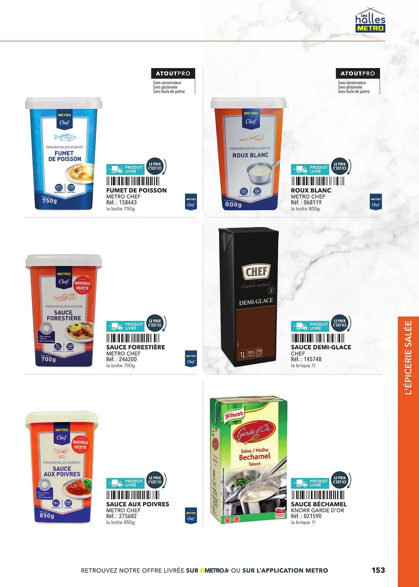 Catalogue METRO du 2 mars au 31 décembre 2025 - Catalogue page 153