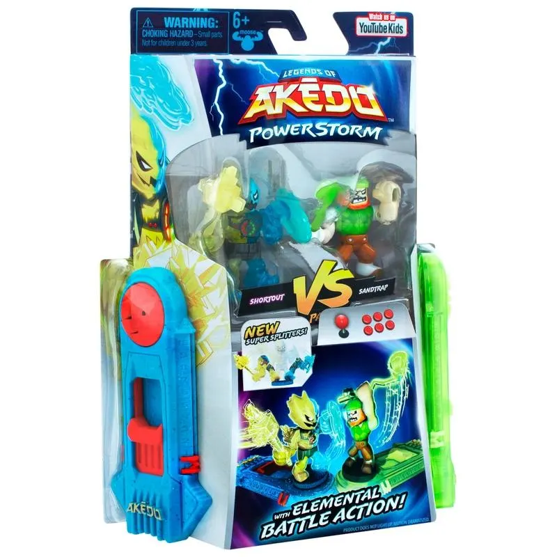 Akedo - Pack Duo Powerstorm Shortout vs Sandtrap