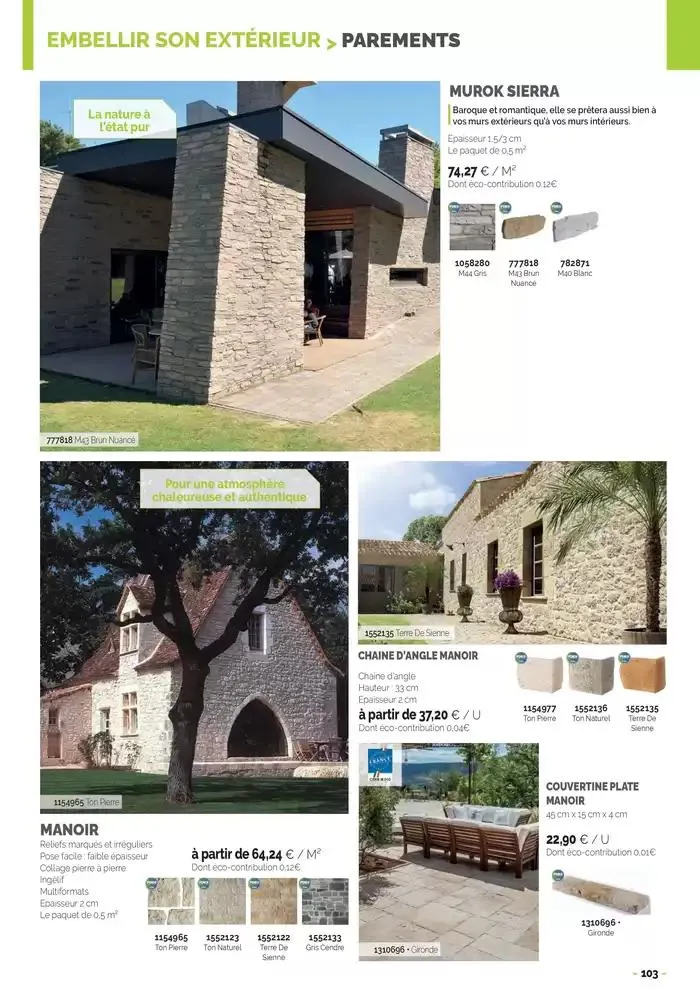Aménagements Extérieurs 2025 du 30 avril au 31 décembre 2025 - Catalogue page 103