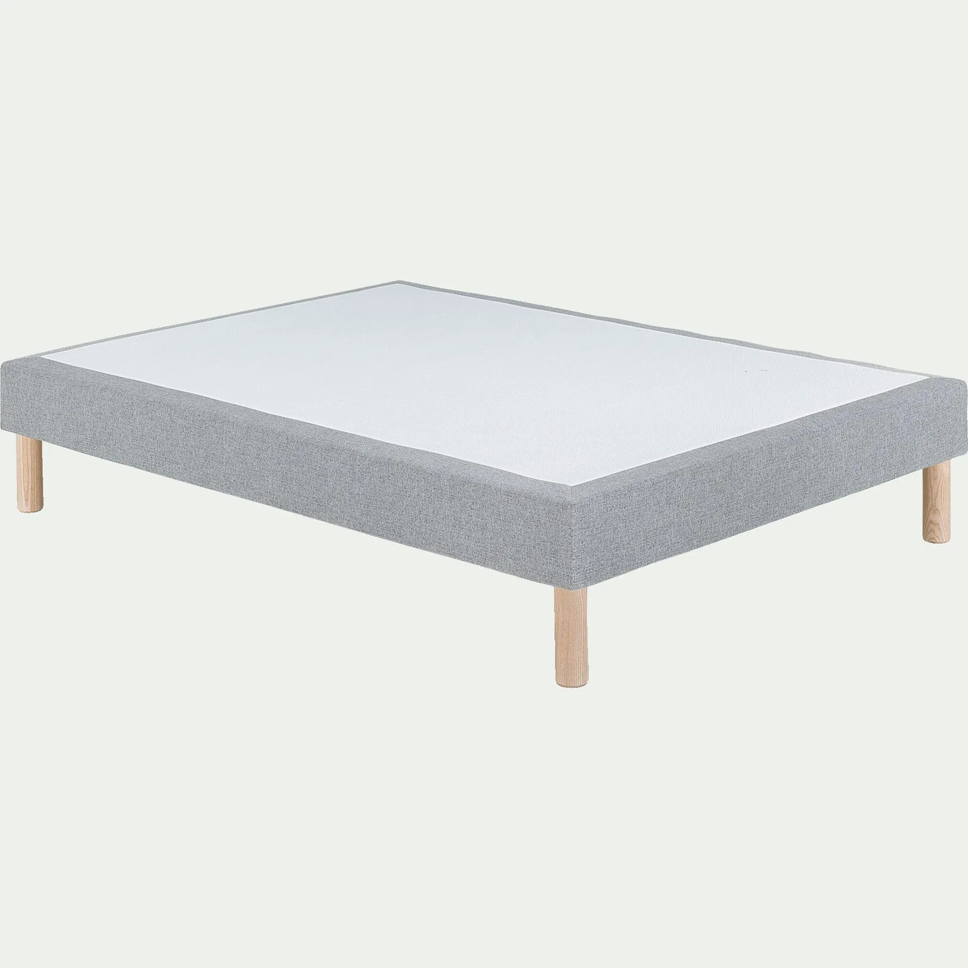 Sommier tapissier 160x200cm - gris clair