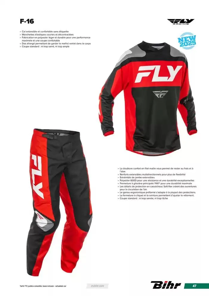 FLY RACING BMX 2025 du 12 avril au 31 décembre 2025 - Catalogue page 47