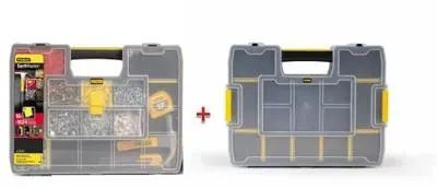 Lot de 2 boites de de rangement STANLEY