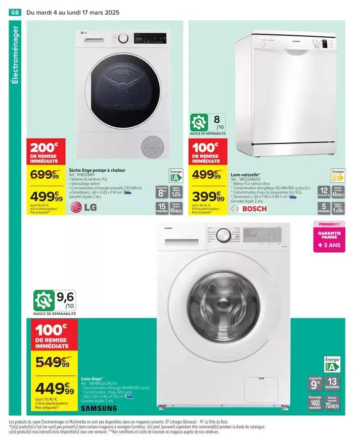 PRODUITS LAITIERS & VÉGÉTAUX du 4 mars au 17 mars 2025 - Catalogue page 70