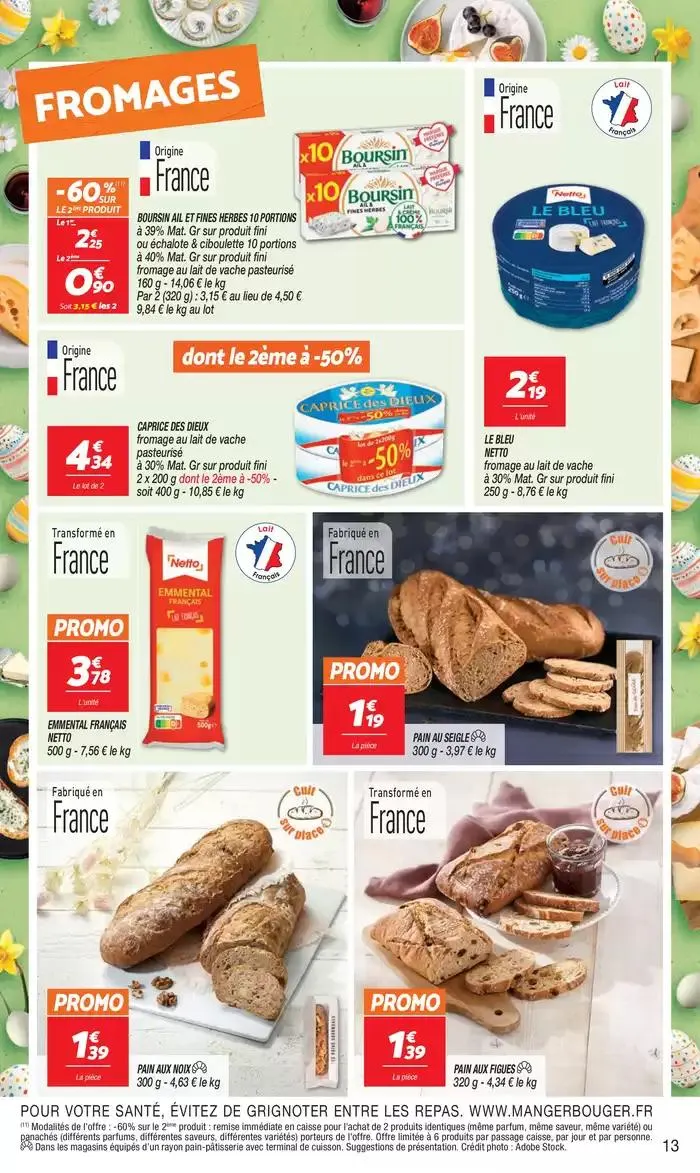 SEMAINE PROCHAINE : SPÉCIAL PÂQUES du 15 avril au 21 avril 2025 - Catalogue page 13