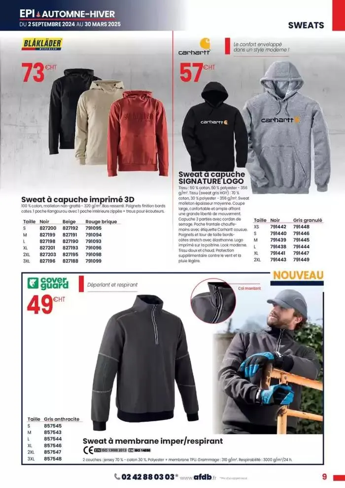 Automne - Hiver 2024 du 1 novembre au 30 mars 2025 - Catalogue page 9