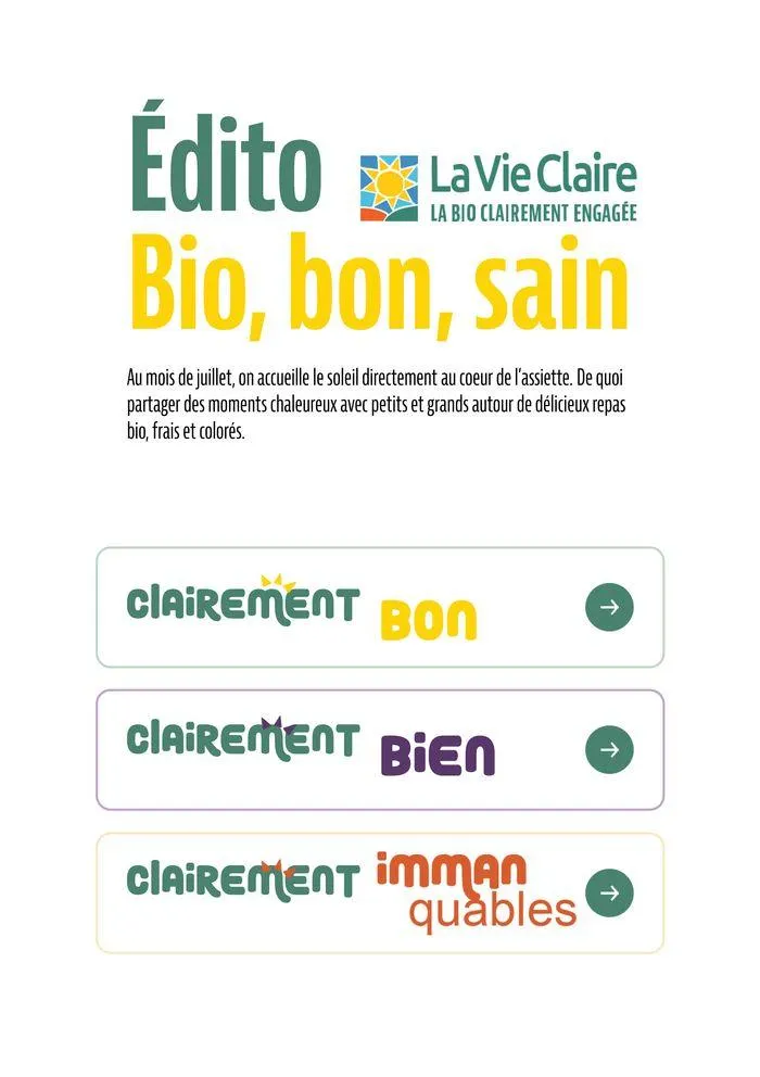 Tutes Nos Promos Bio Pour Un Ete Savoureux du 28 juin au 7 juillet 2024 - Catalogue page 2