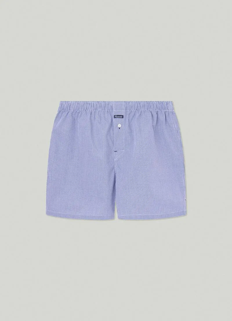 BOXERS EN COTON À CARREAUX