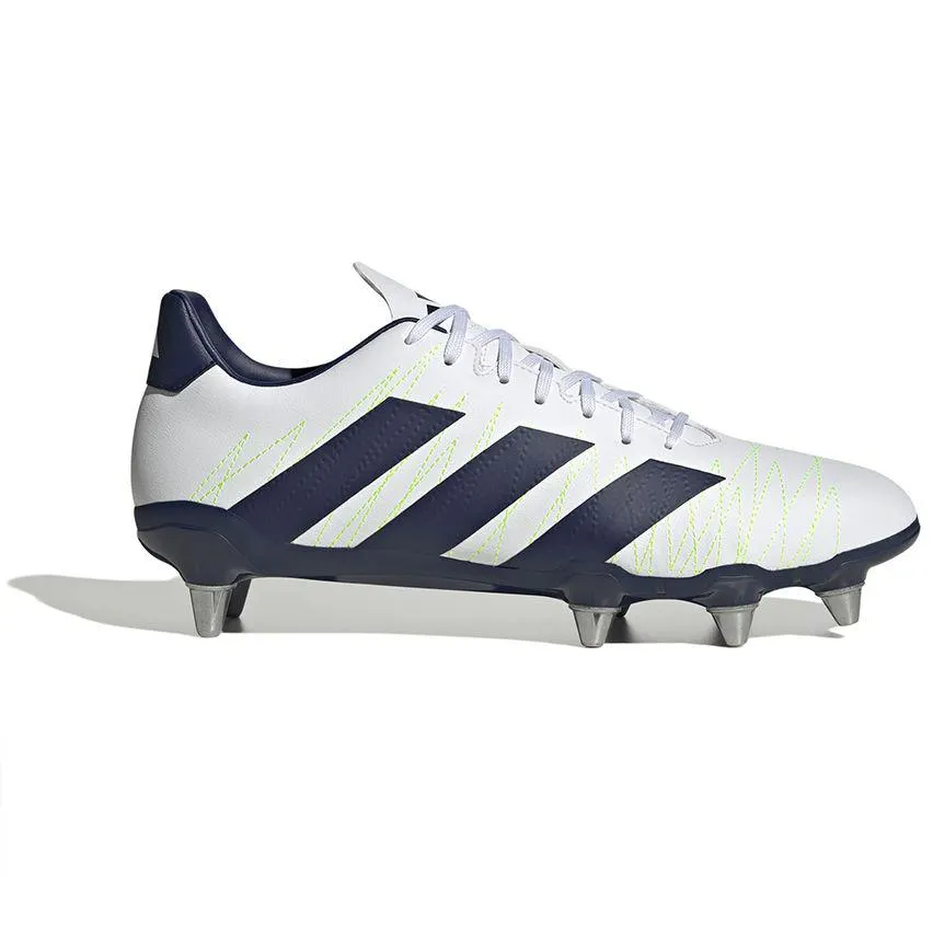 Chaussures Rugby Kakari (SG) Crampons Vissés Terrain Gras Blanc - Adidas