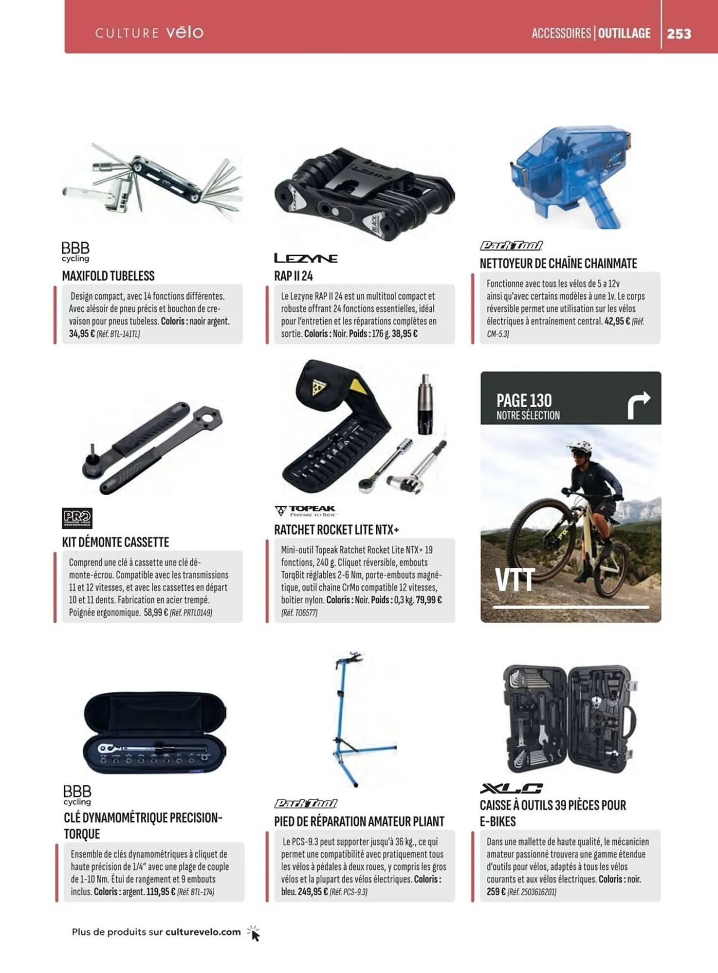 Catalogue Culture Vélo du 19 décembre au 31 décembre 2026 - Catalogue page 253