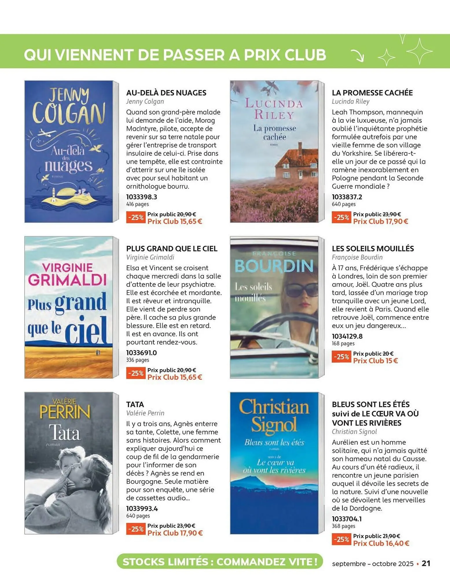 Catalogue France Loisirs du 1 septembre au 31 octobre 2025 - Catalogue page 21