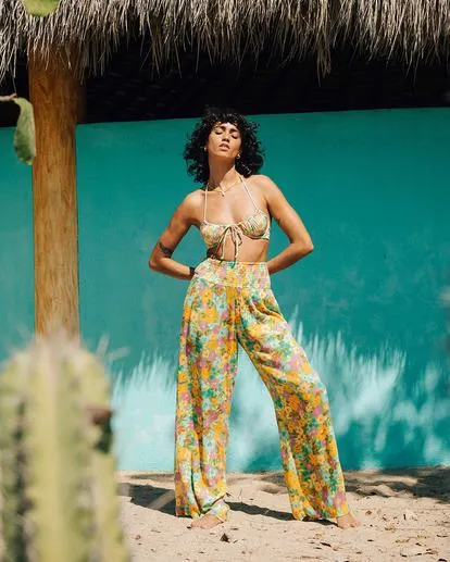 New Waves - Pantalon léger élastiqué pour Femme