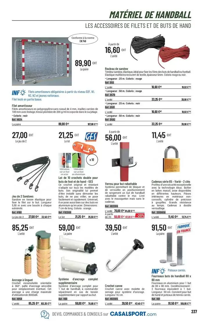 ÉQUIPEMENT SPORTIF du 6 mars au 31 décembre 2025 - Catalogue page 209