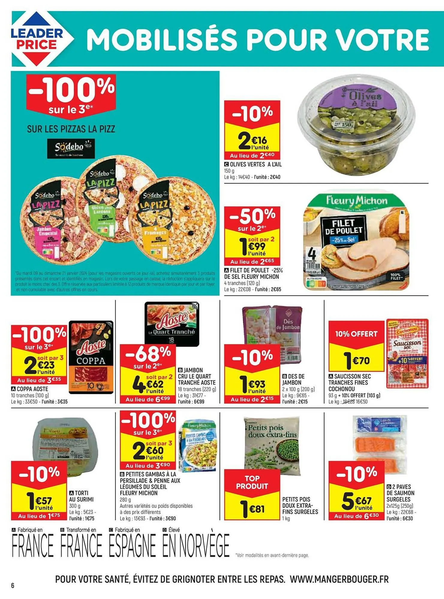 Catalogue Leader Price du 9 janvier au 21 janvier 2024 - Catalogue page 6