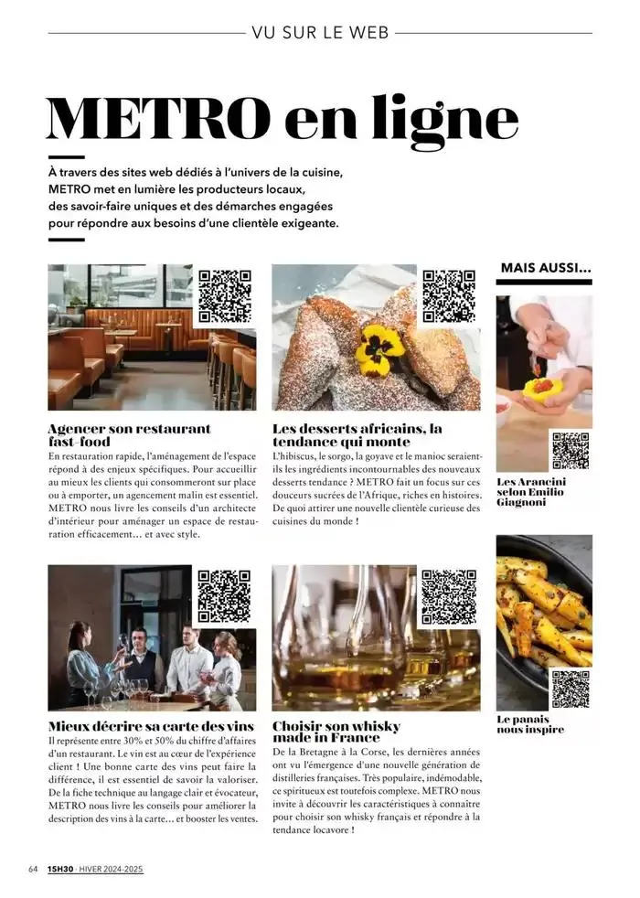 Metro Magazine 15h30 N°12 du 16 décembre au 30 avril 2025 - Catalogue page 60