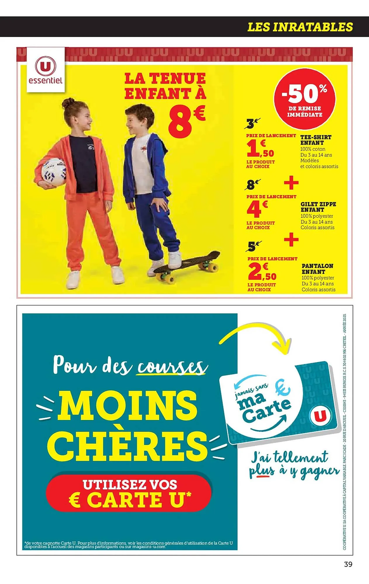 Catalogue Super U du 8 avril au 21 avril 2025 - Catalogue page 39