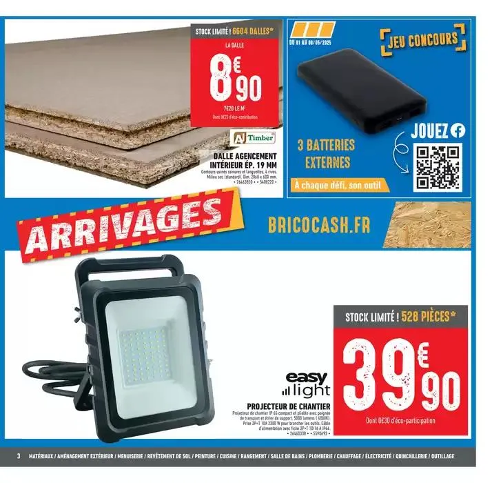 Venez profitez des nouveaux arrivages Brico Cash ! du 25 avril au 8 mai 2025 - Catalogue page 3