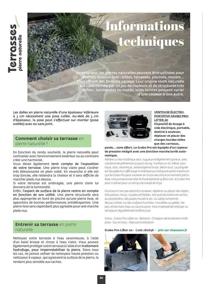 Aménagez votre extérieur SAISON 2025 du 1 janvier au 31 décembre 2025 - Catalogue page 62