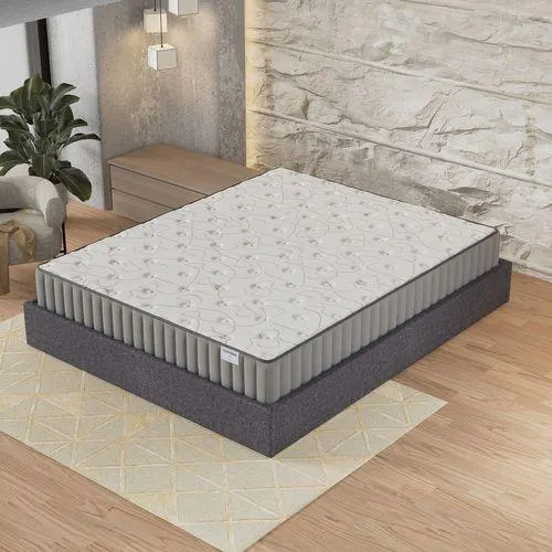 NOVEMBER SLEEP Ensemble 140x190 cm, Lit coffre + Matelas mousse, ép.22cm, accueil mémoire de forme