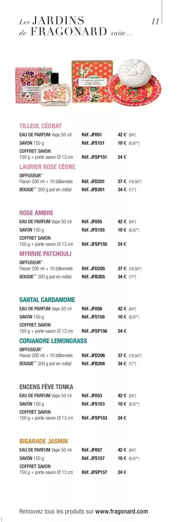 TARIF GÉNÉRAL 2025 du 6 janvier au 31 mars 2025 - Catalogue page 11