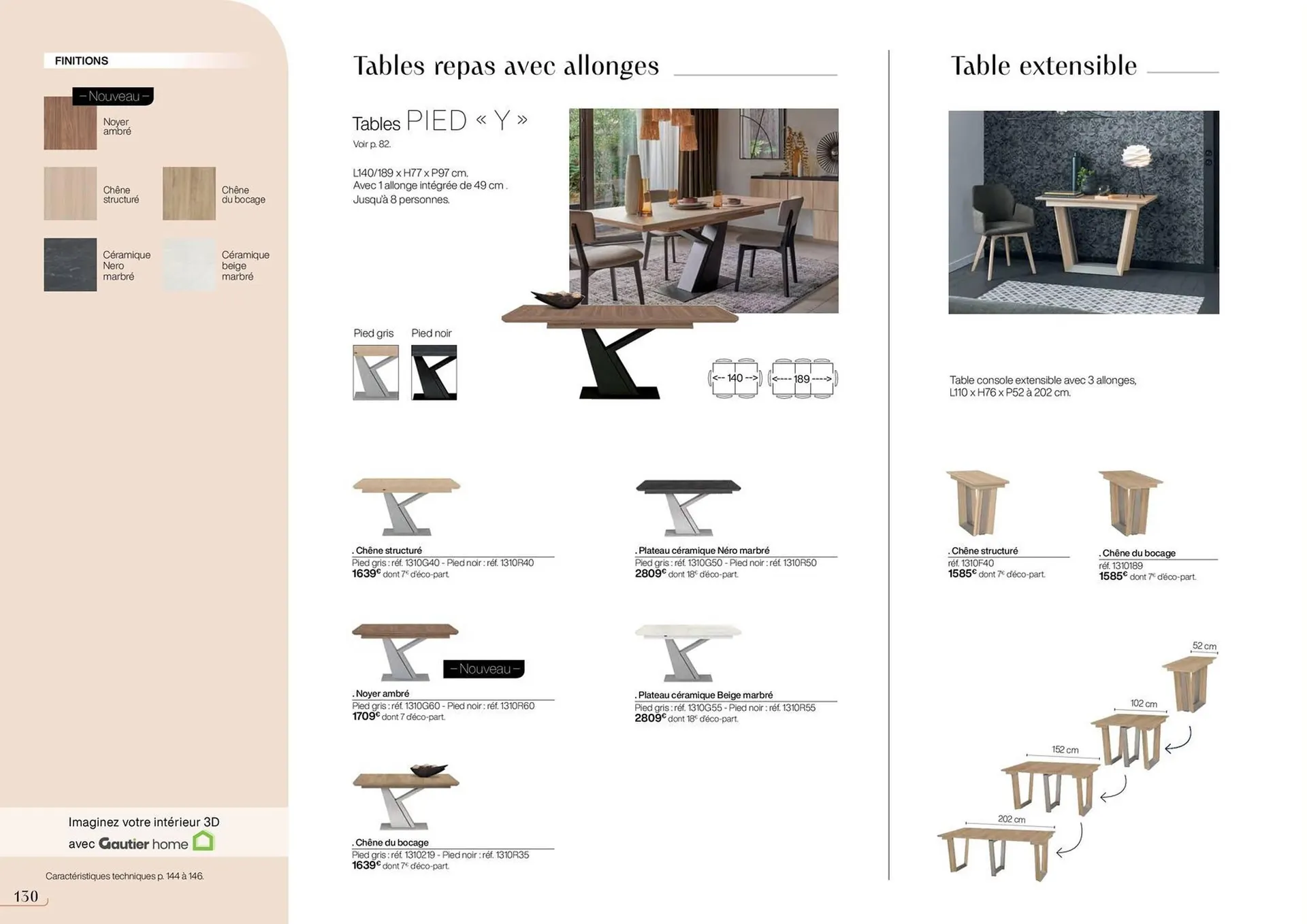 Catalogue Gautier du 6 septembre au 31 décembre 2025 - Catalogue page 130