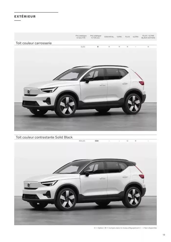 VOLVO EX40 FULLY ELECTRIC du 7 janvier au 31 décembre 2025 - Catalogue page 13
