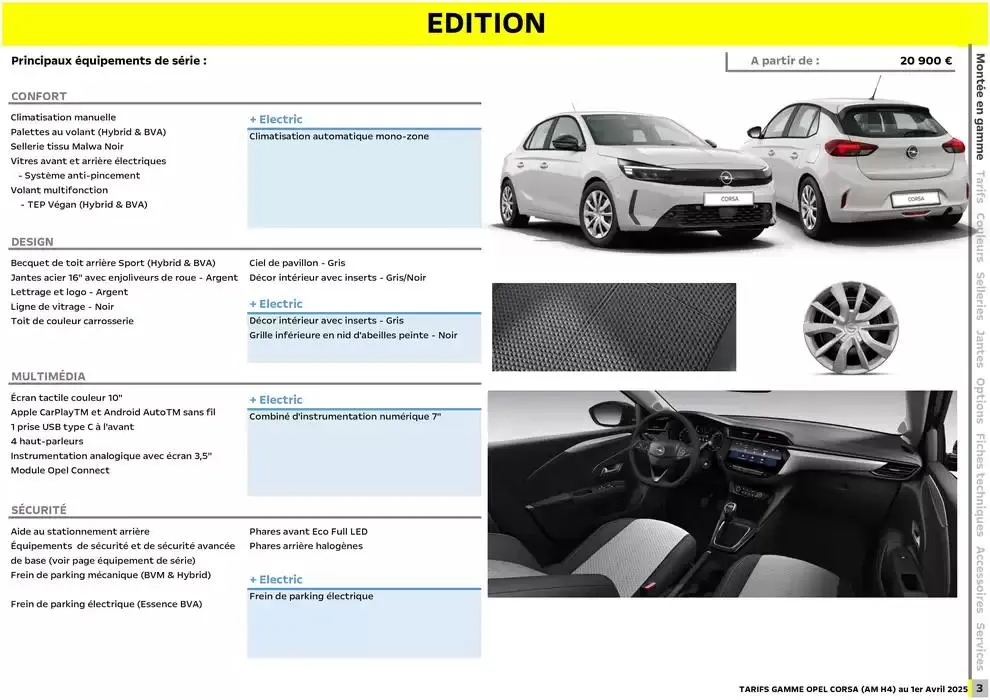 Opel Corsa du 3 avril au 3 avril 2026 - Catalogue page 4