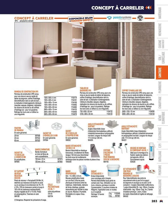 Guide produits 2024 du 15 mars au 31 décembre 2024 - Catalogue page 283