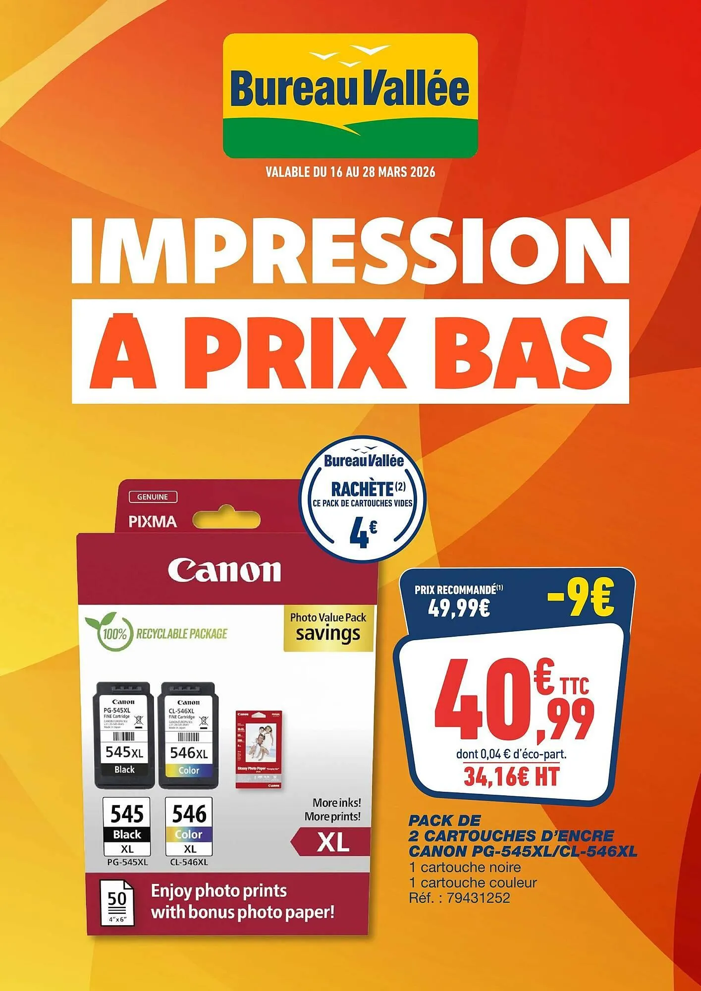 Catalogue Bureau Vallée du 16 mars au 28 mars 2026 - Catalogue page 1