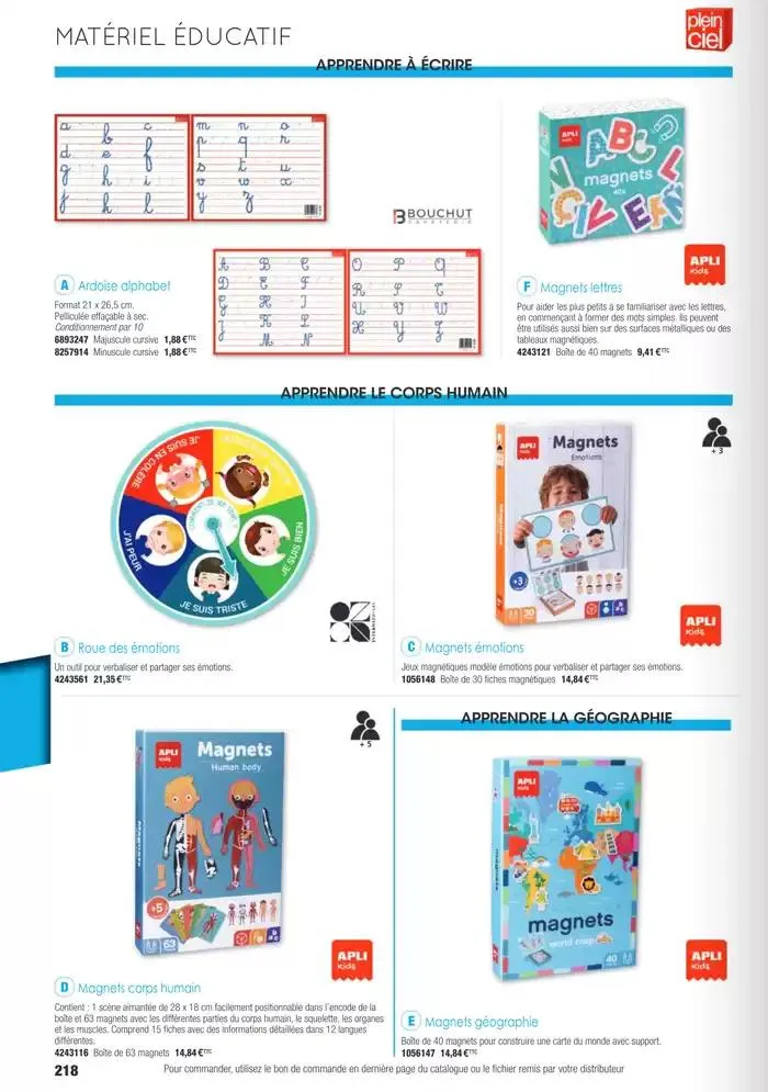 Écoles et loisirs 2025 du 1 janvier au 31 décembre 2025 - Catalogue page 218