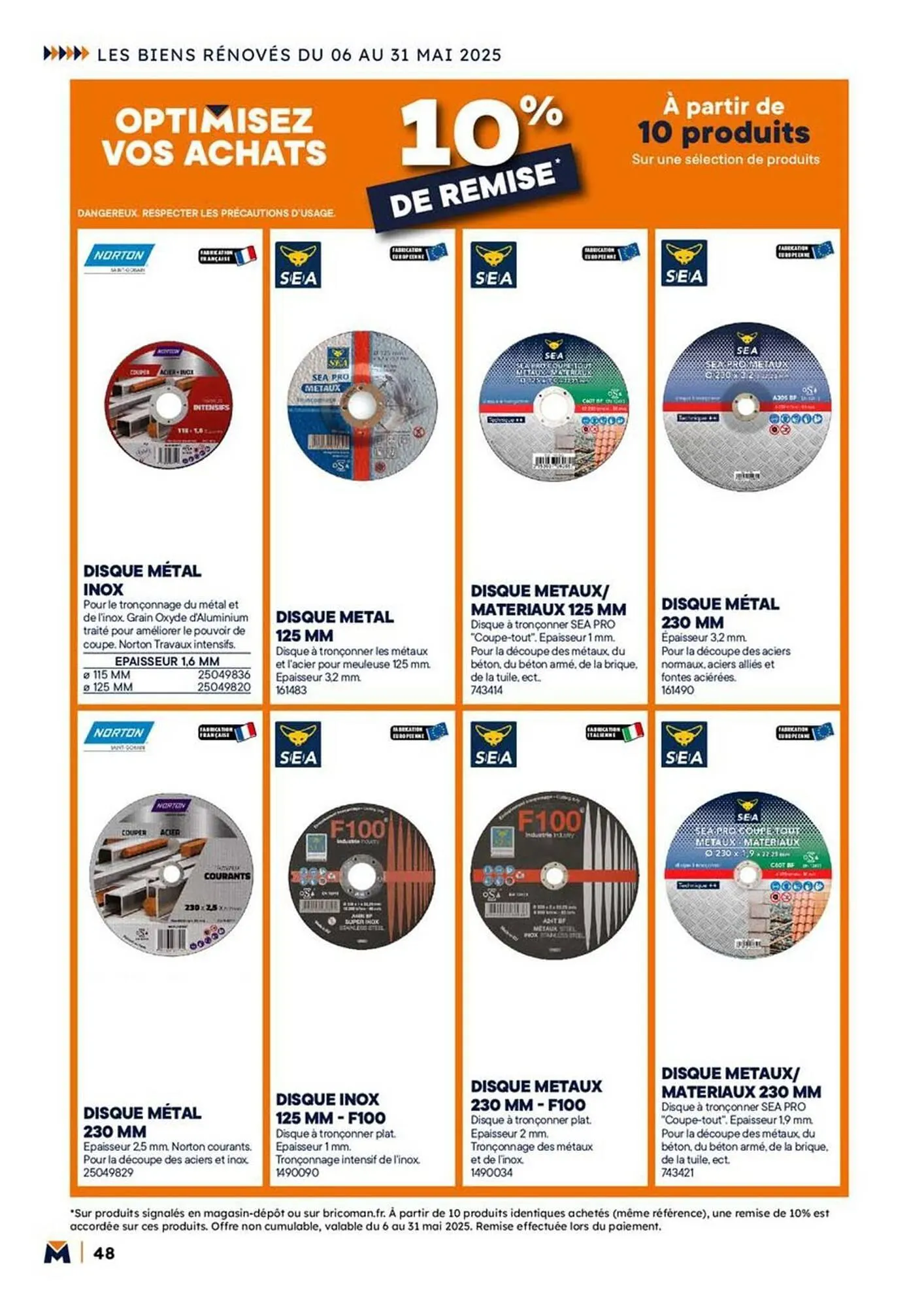 Catalogue Bricoman du 12 mai au 31 mai 2025 - Catalogue page 48