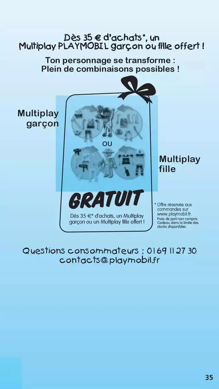 Playmobil PLUS du 10 février au 30 juin 2025 - Catalogue page 35
