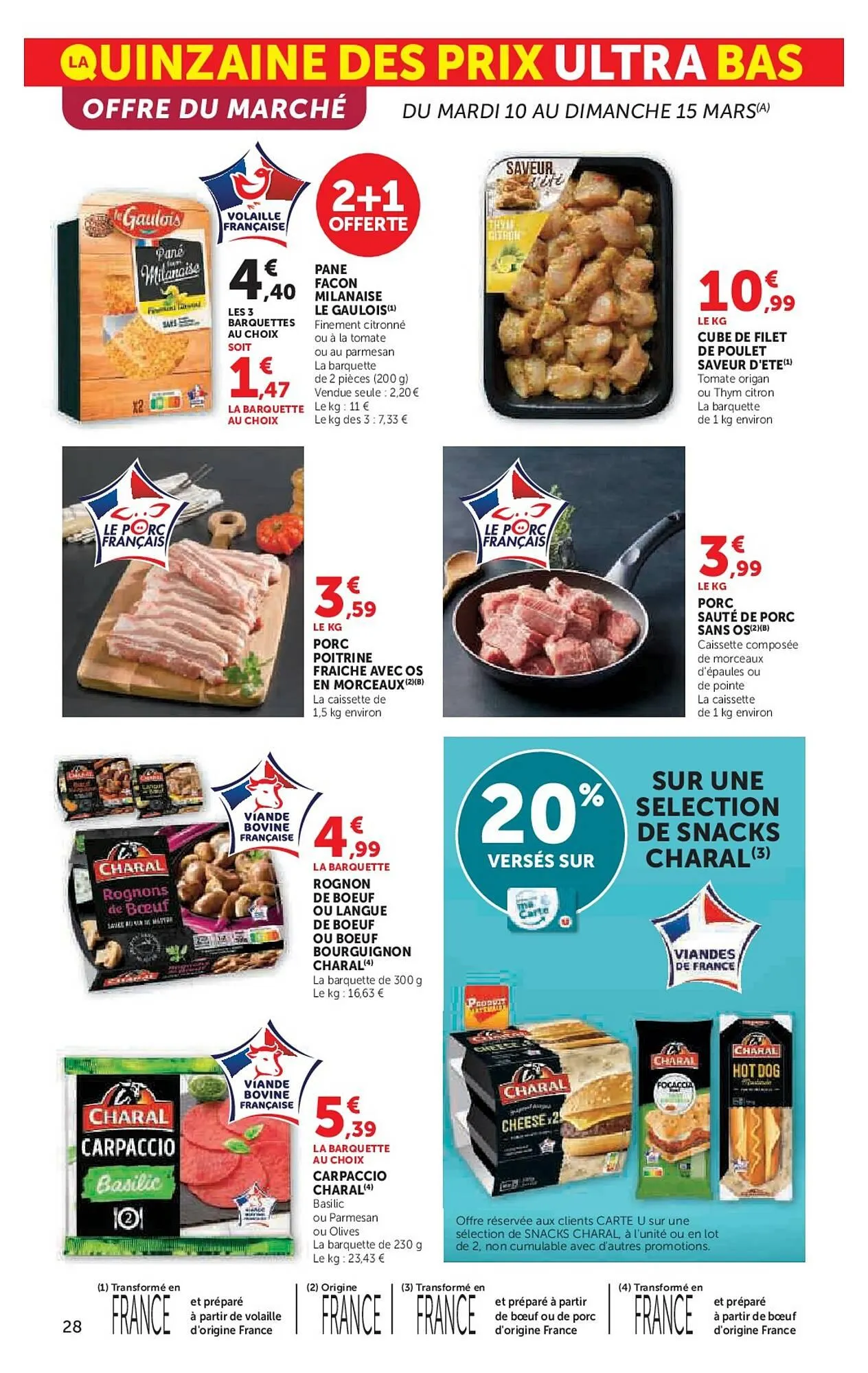 Catalogue Super U du 10 mars au 22 mars 2026 - Catalogue page 28