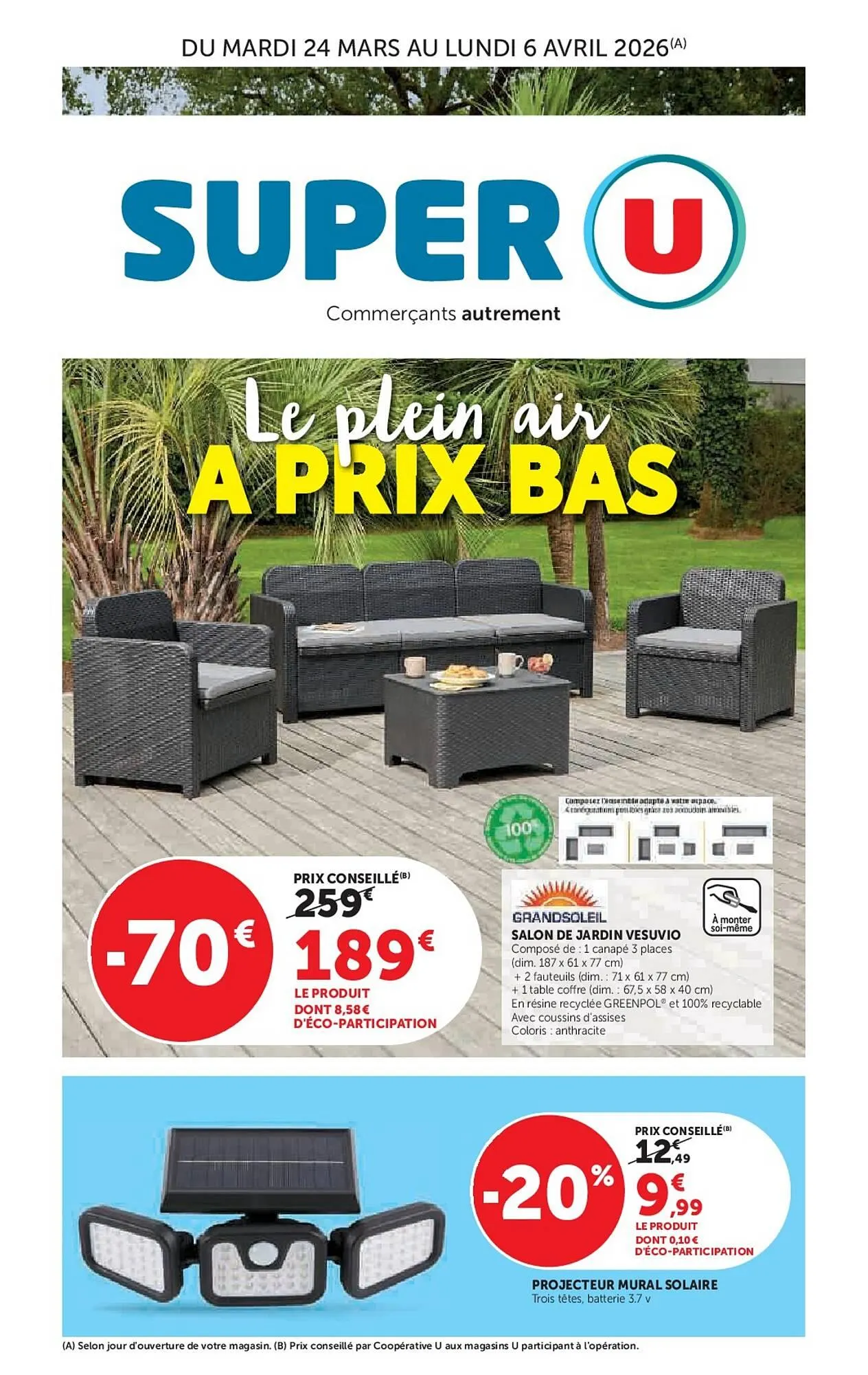 Catalogue Super U du 24 mars au 6 avril 2026 - Catalogue page 1