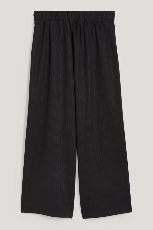 Cloth trousers - high waist - wide leg