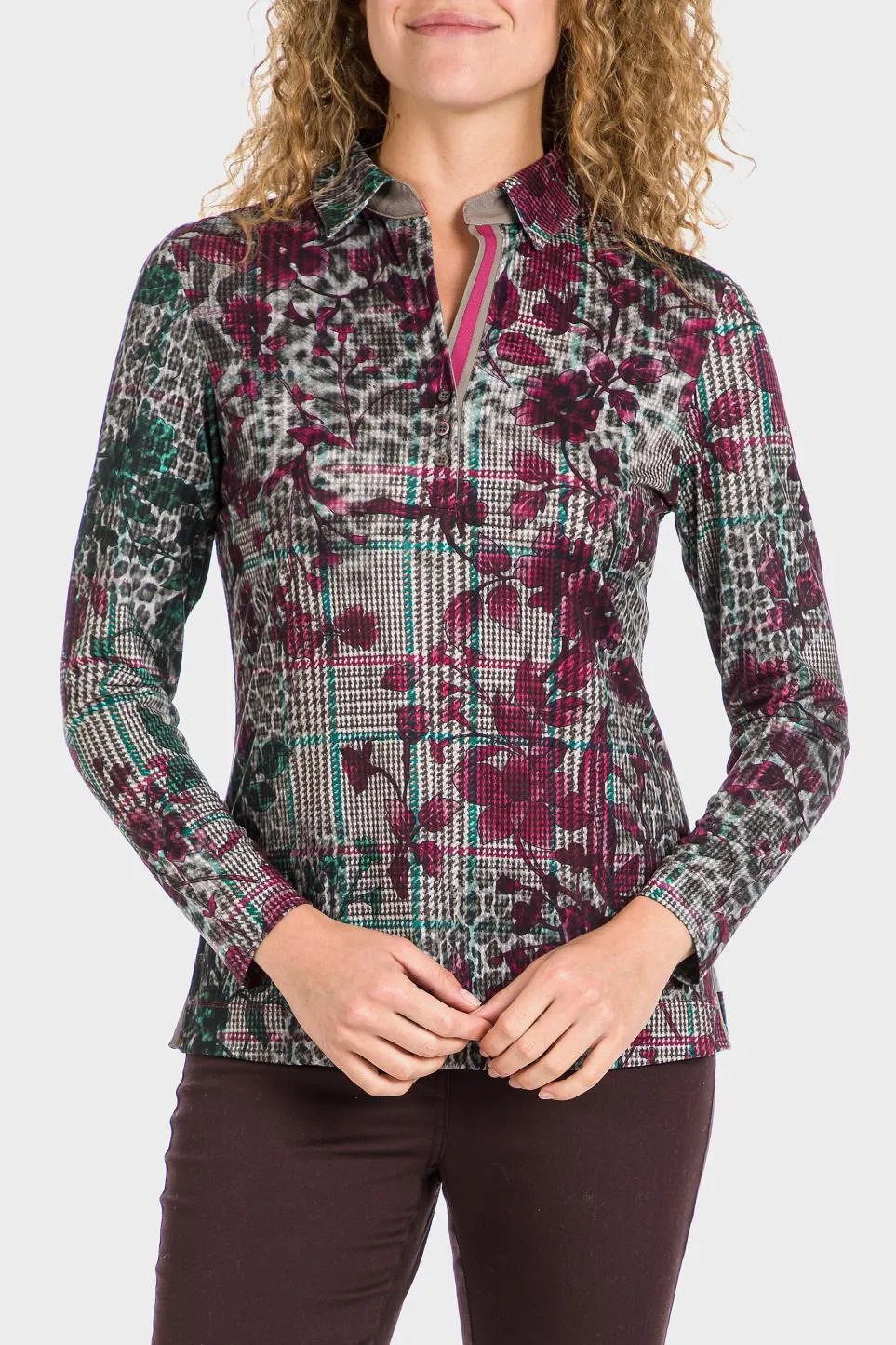 Polo imprimé floral