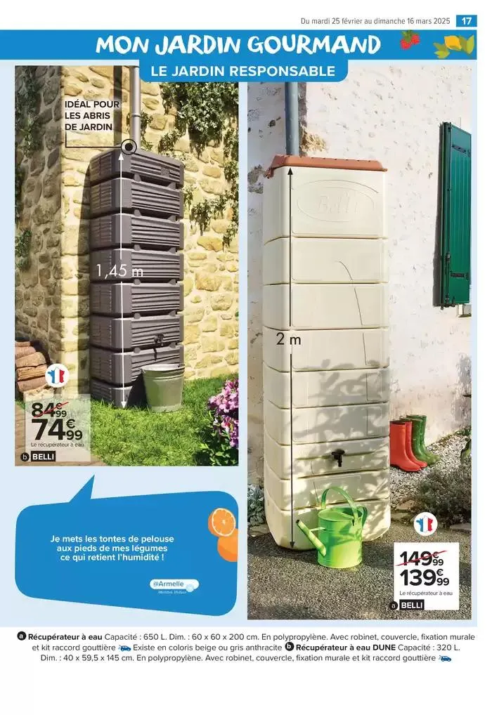 PROFITER ENFIN DE SON JARDIN du 25 février au 16 mars 2025 - Catalogue page 17