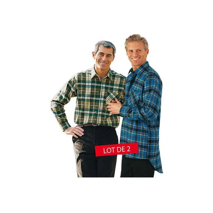 Chemise en flanelle x 2