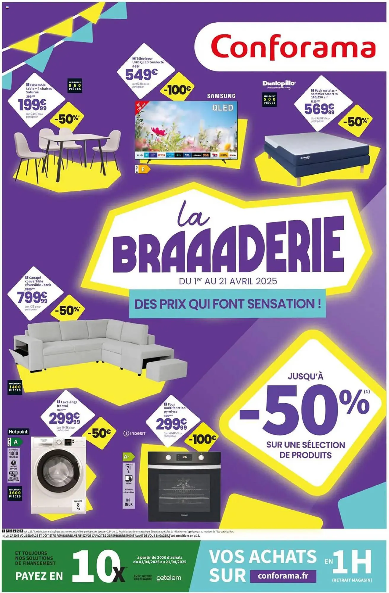 Catalogue Conforama du 1 avril au 21 avril 2025 - Catalogue page 1
