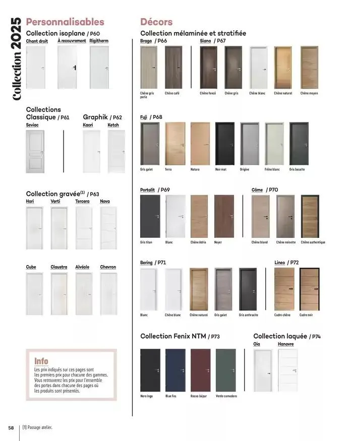 Aménagents Intérieurs 2025 du 1 janvier au 31 décembre 2025 - Catalogue page 58