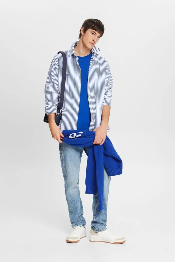 T-shirt en jersey à col ras-du-cou