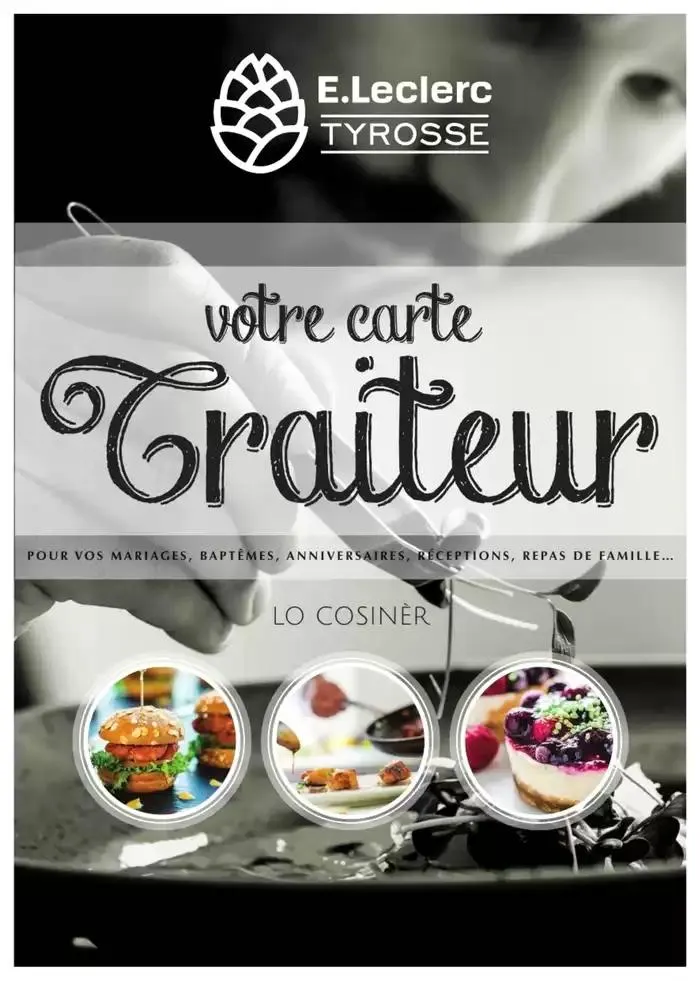 CARTE TRAITEUR PERMANENTE du 3 janvier au 31 décembre 2025 - Catalogue page 1