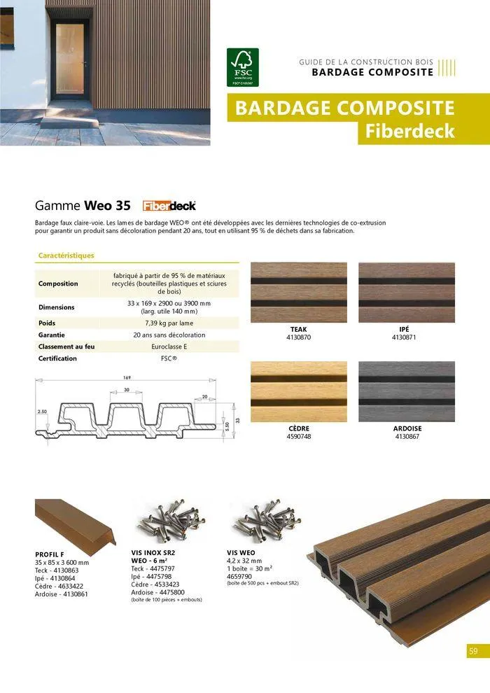 Guide construction bois 2024/2025 du 23 août au 31 décembre 2025 - Catalogue page 59