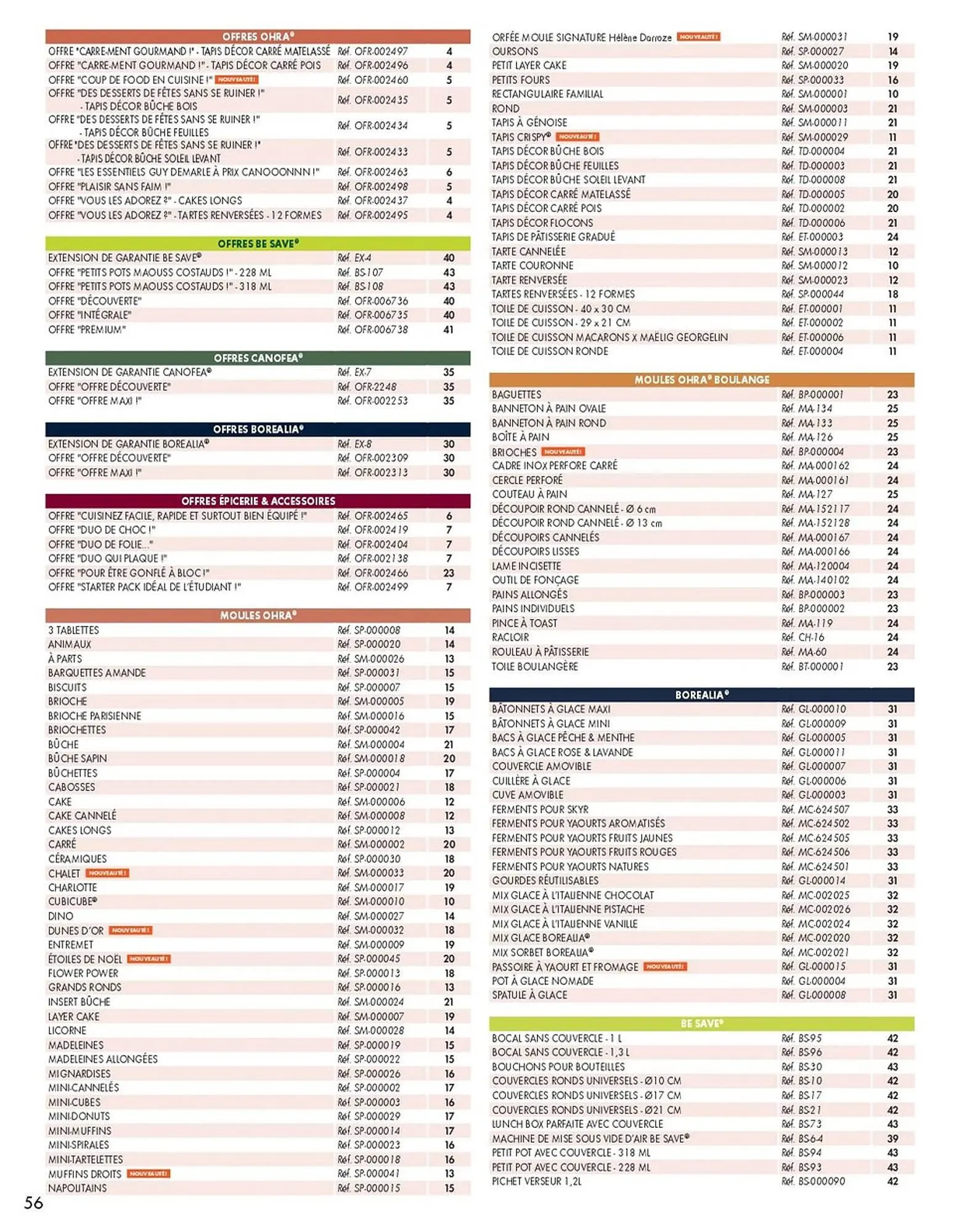 Catalogue Guy Demarle du 1 septembre au 1 février 2026 - Catalogue page 56