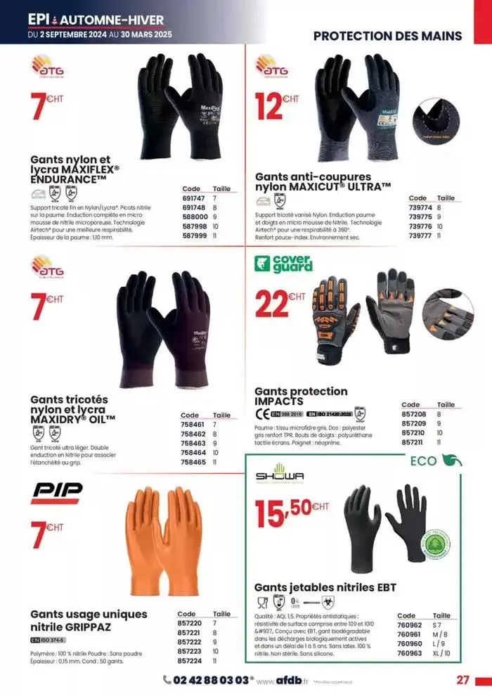 Automne - Hiver 2024 du 1 novembre au 30 mars 2025 - Catalogue page 27