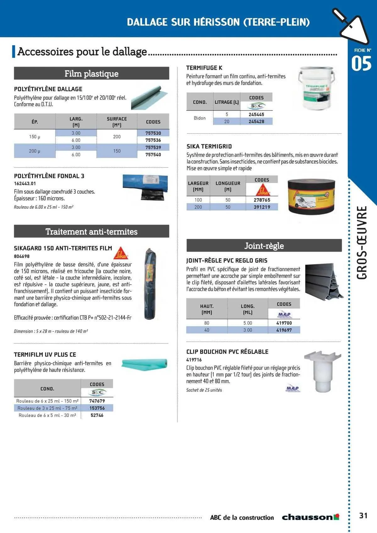 Catalogue Chausson Matériaux du 2 mai au 31 décembre 2025 - Catalogue page 27