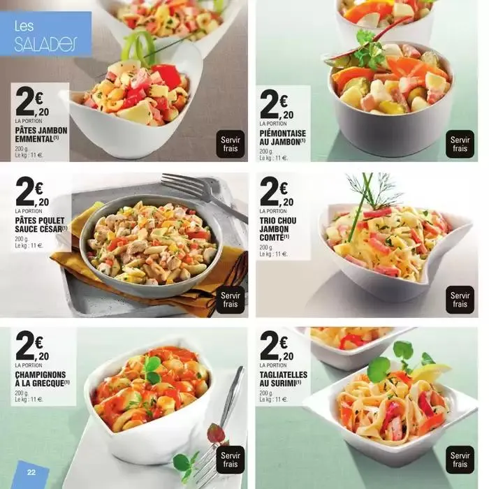 CARTE TRAITEUR PERMANENTE - MIXTE du 27 mars au 24 novembre 2025 - Catalogue page 22