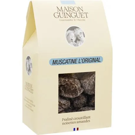 Muscatines - Confiseries praliné, amandes et noisettes, enrobées de chocolat